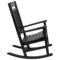 Merrick Lane Hillford Poly Resin Indoor/Outdoor Rocking Chair with Side Table